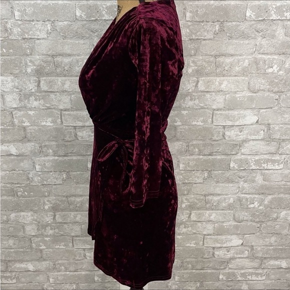 TOBI Wrap it Up Velvet Dress - Picture 2 of 8